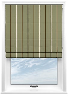 The British Stripe Co. Alfred, Derwent No.1 - Twist&Fit Roman Blind